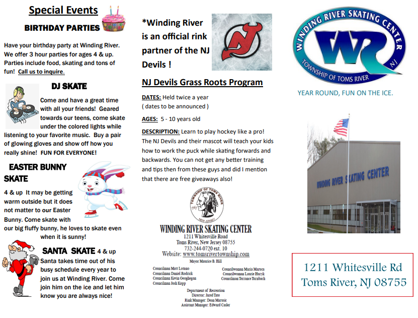 Winding River Rink Special Events