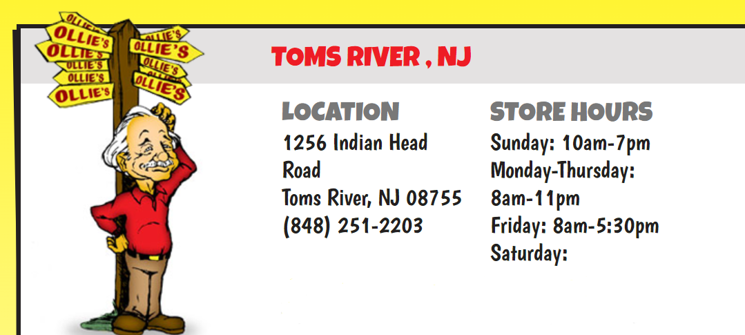 Ollie's Bargain Outlet Store – Toms River 