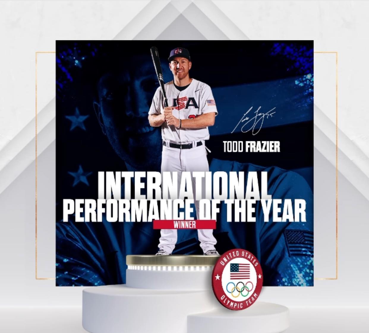 Todd Frazier of Toms River Receives International Performance of
