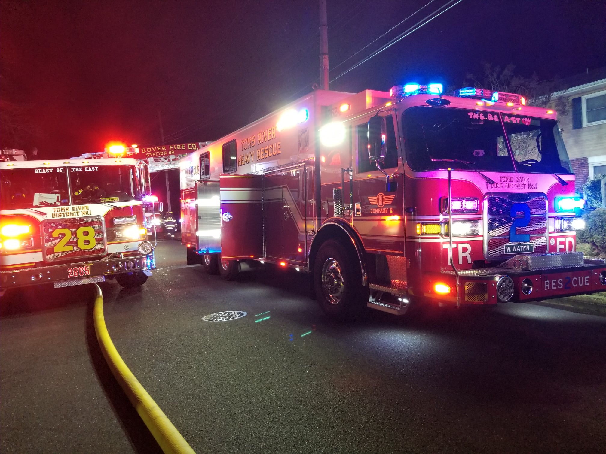 Fire Companies Respond to House Fire in Toms River