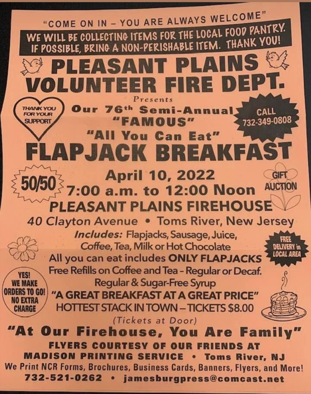 pleasant plains flapjack