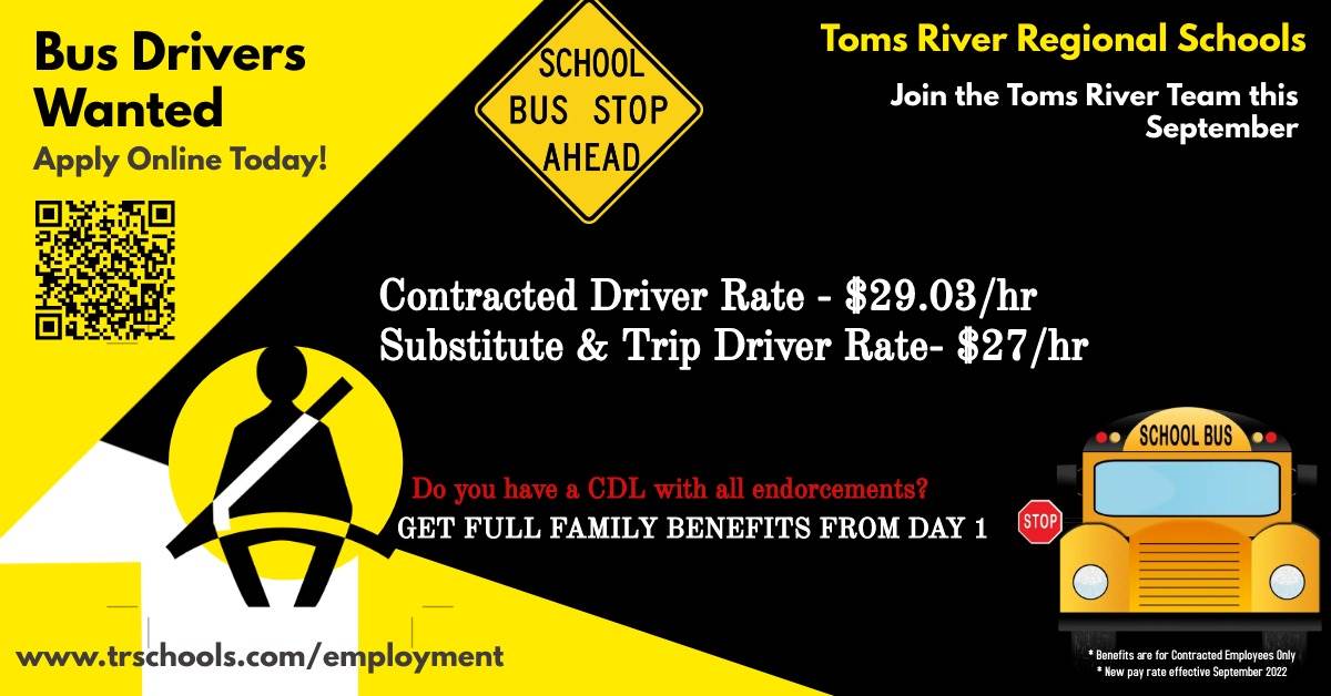 Bus Drivers wanted in Toms River NJ