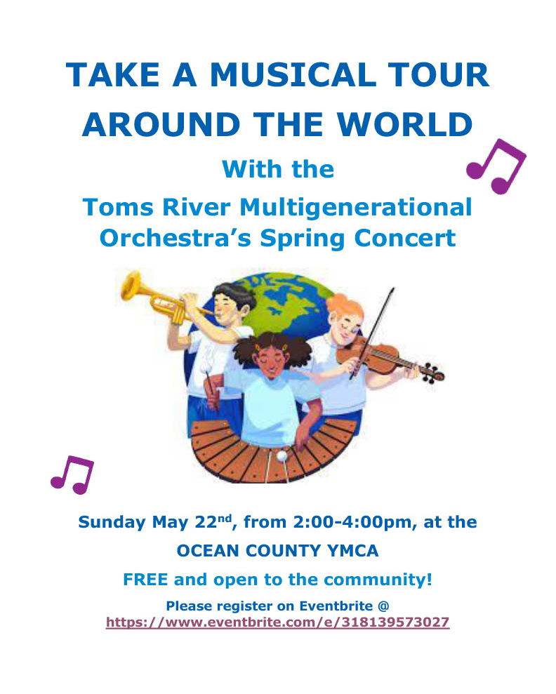 The Toms River Multigenerational Orchestra returns to the OCYMCA!