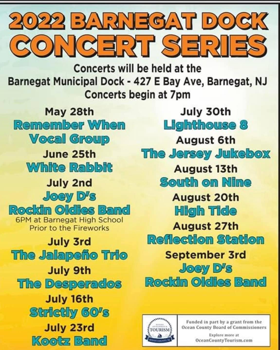 2022 Barnegat Dock Concert Series