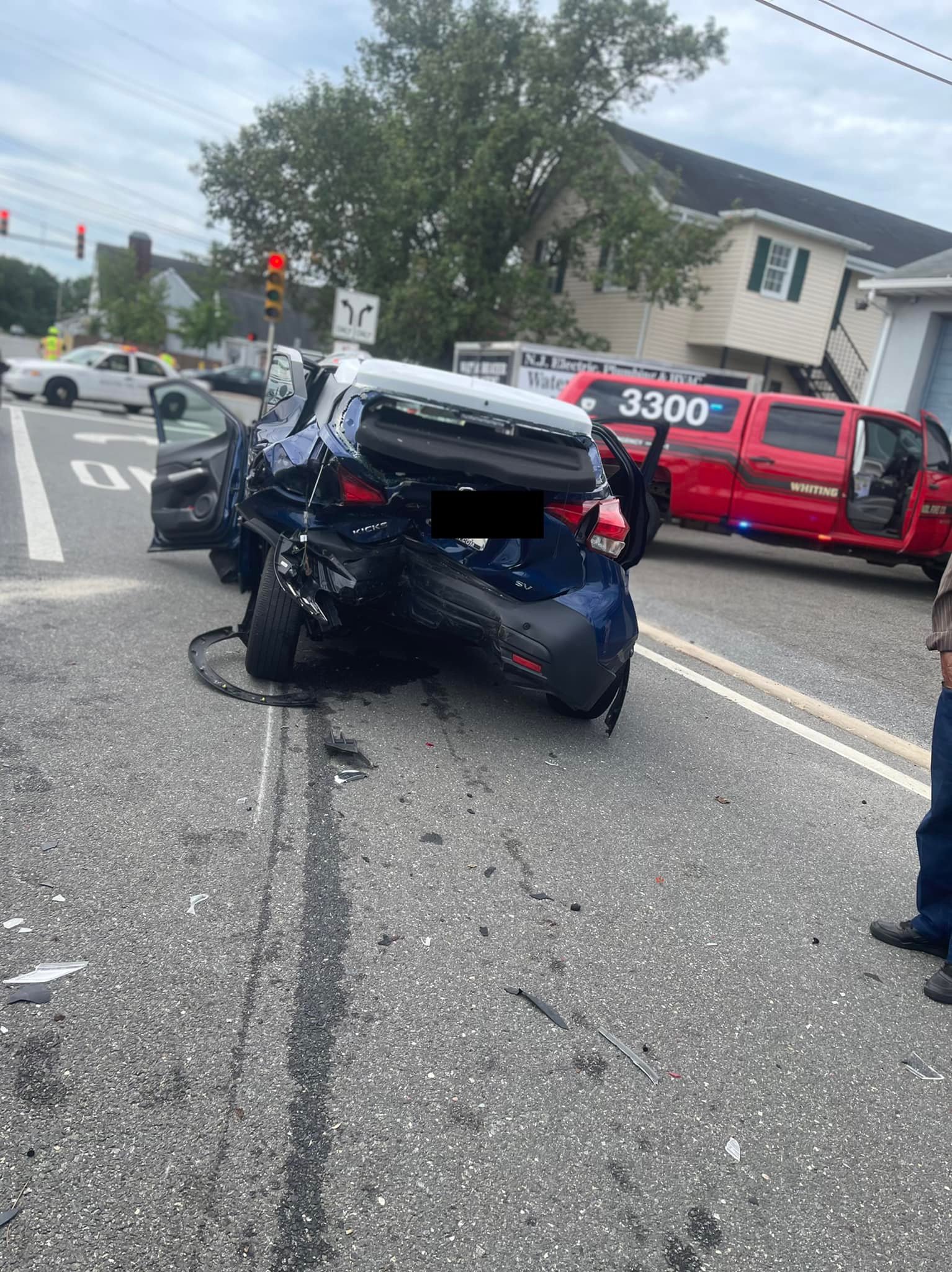 5-Vehicle Chain Reaction Crash