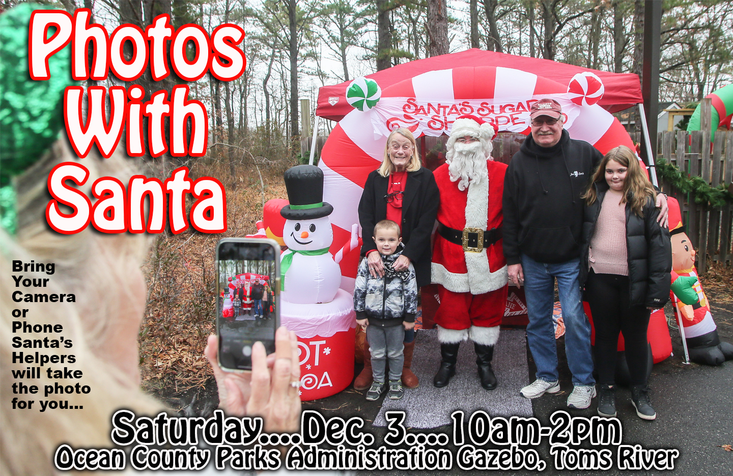 Take a Photo with Santa Clause in Toms River, New Jersey