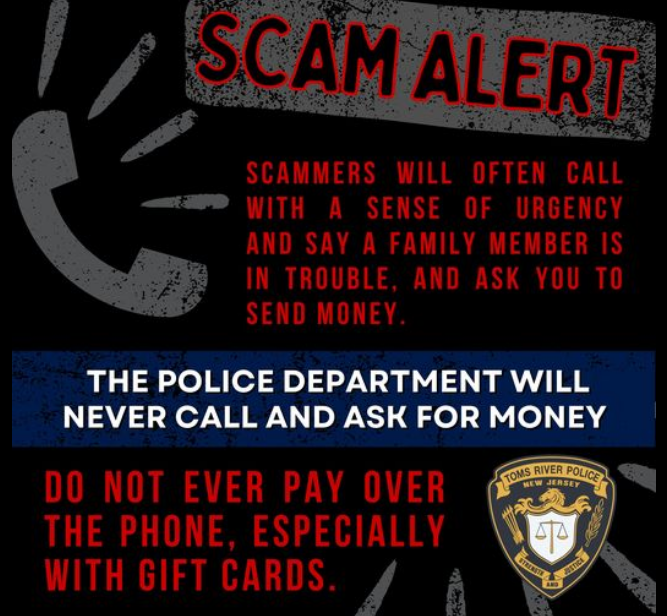 Scam Alert in TOms River