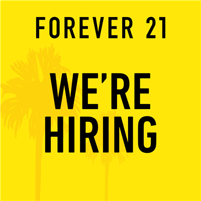 Forever 21 Hiring at the Ocean County Mall