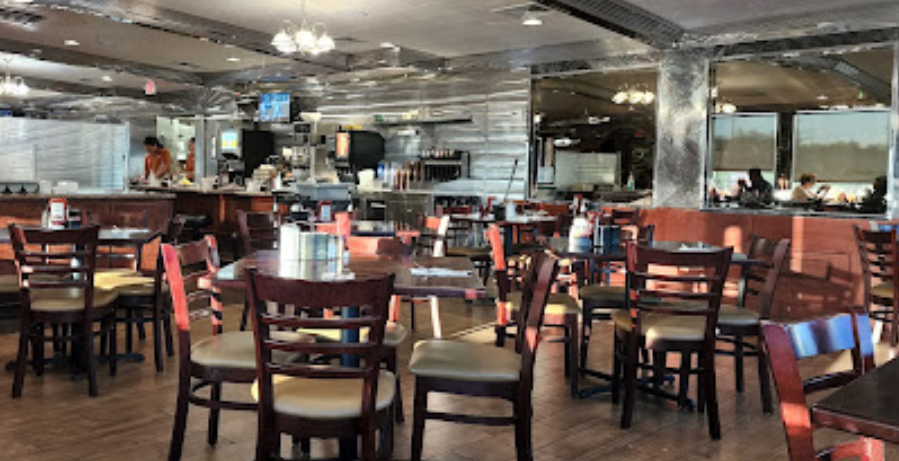 Photo of the inside of the Toms River Diner and Restaurant.