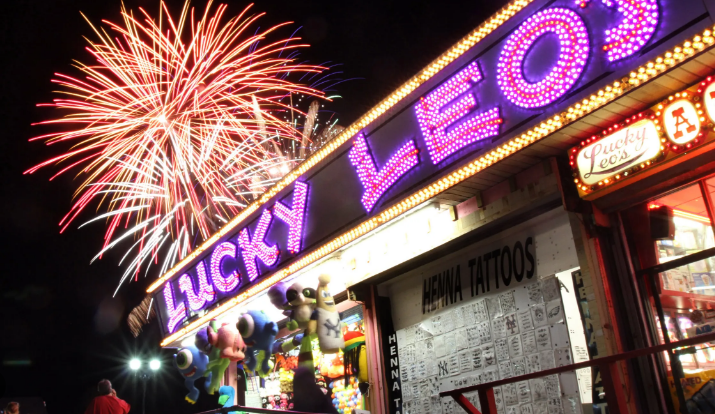 Fireworks in Seaside Heights, NJ