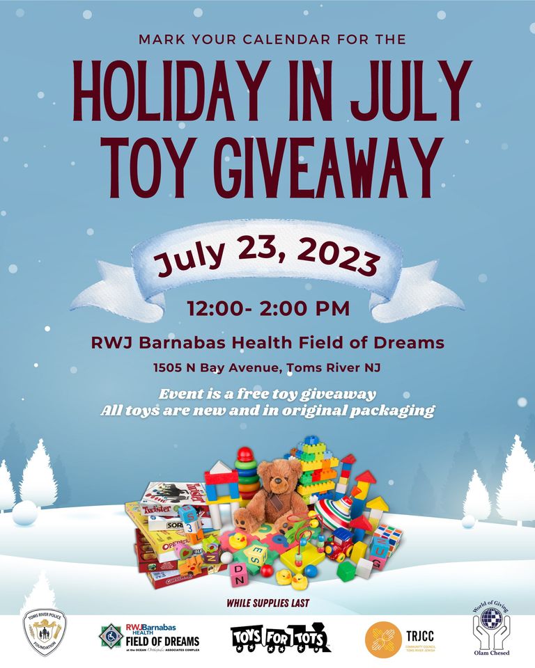 Free Holiday Toy Giveaway in July Event
