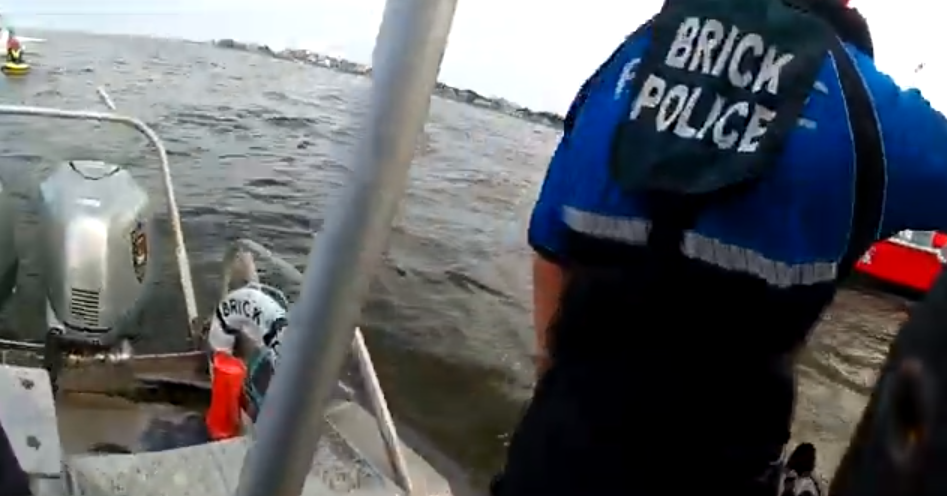 Brick Police Recue Woman Waverunner Crash