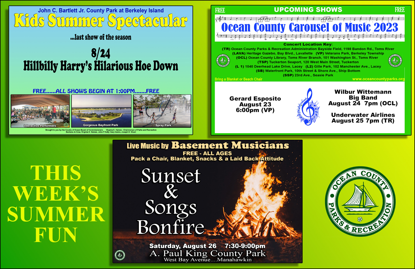 Free Summer Events at the Jersey Shore