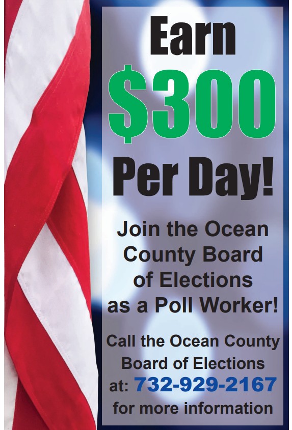 work for the Ocean County Board of Elections