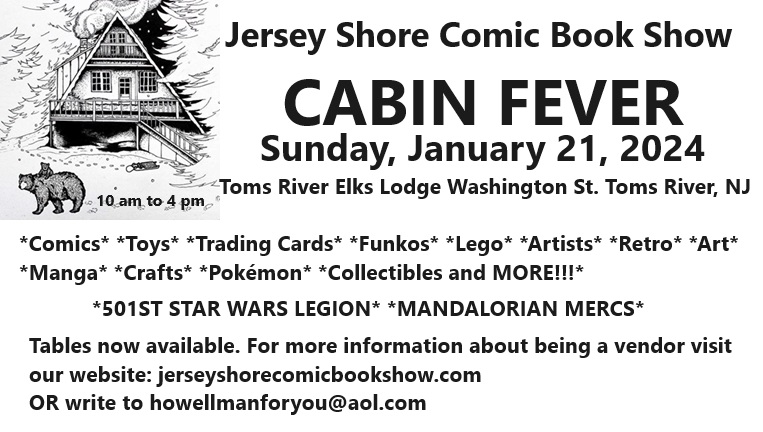 Jersey Shore Comic Book Show Event Poster