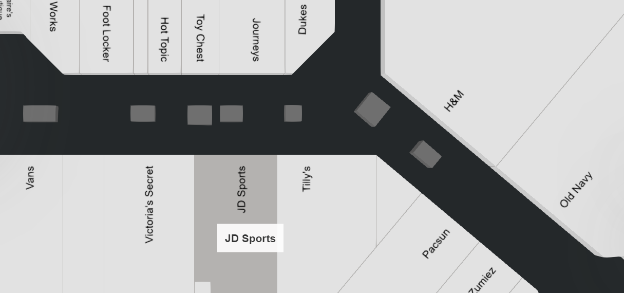 JD Sports store location in Ocean County Mall