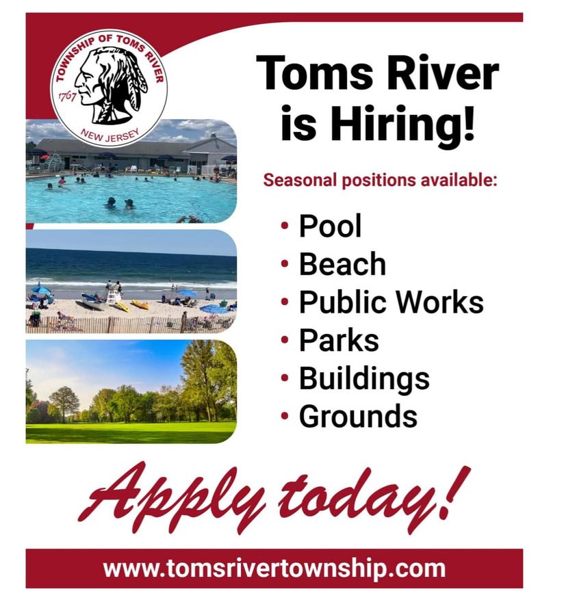 Toms River is Hiring Jobs Available for 2024