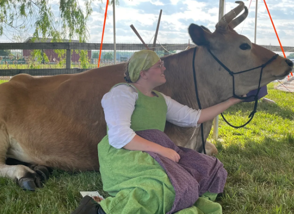 Cuddles for a Cause with Moo the Cow