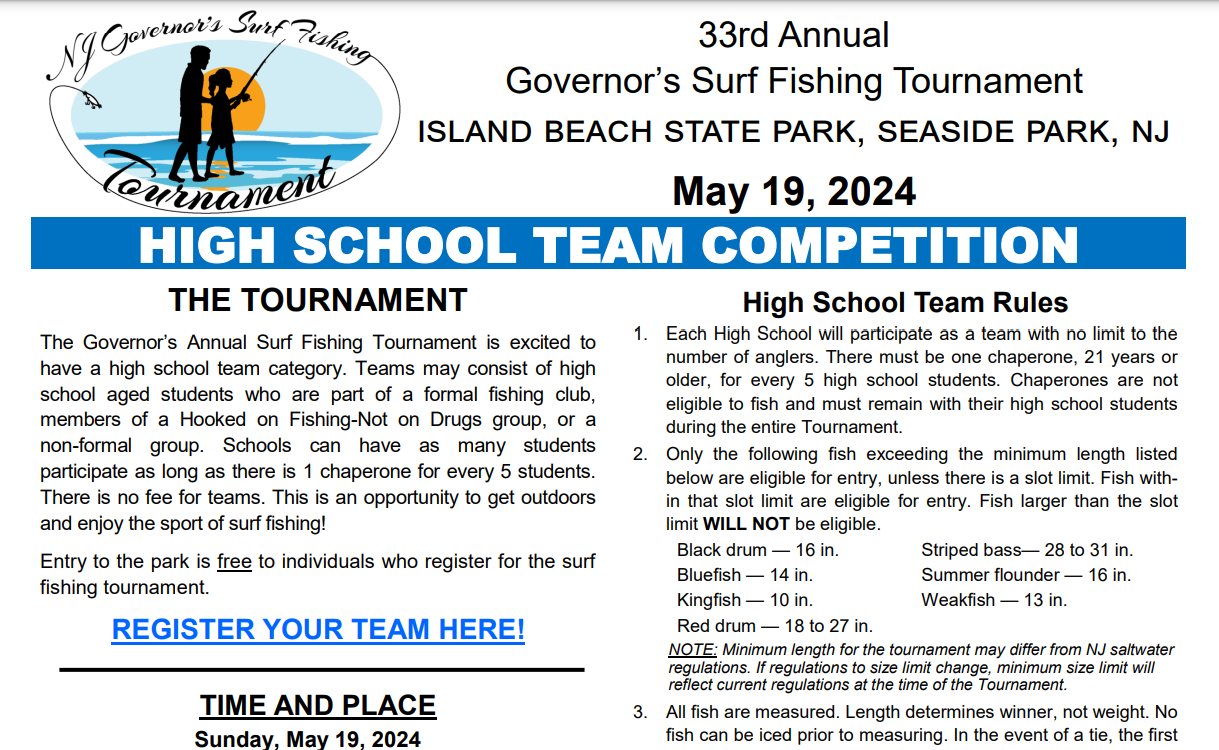 Calling all New Jersey High Schoolers Who Love Surf Fishing