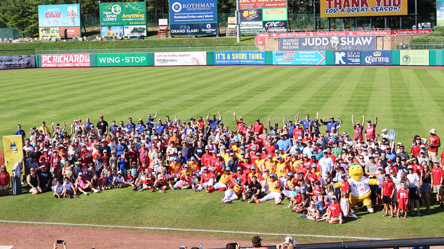 September 1st: Fan Photo on the Field