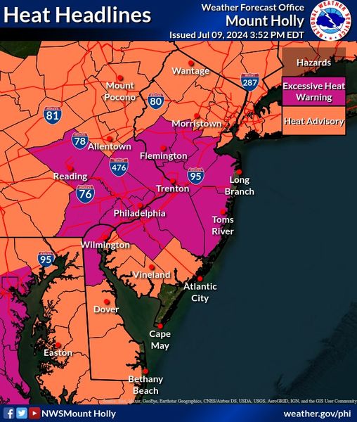Excessive Heat Warning in NJ - TomsRiver.org