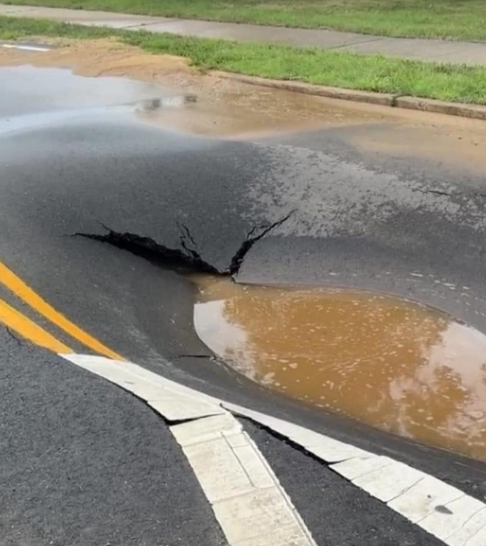 Water Main Break in Toms River