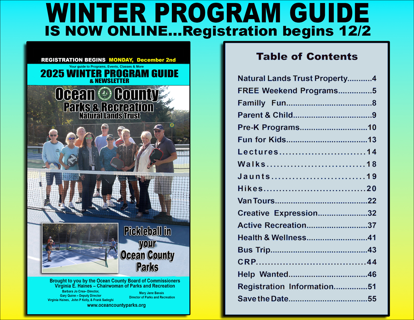 Parks and Recreation programs in Ocean County