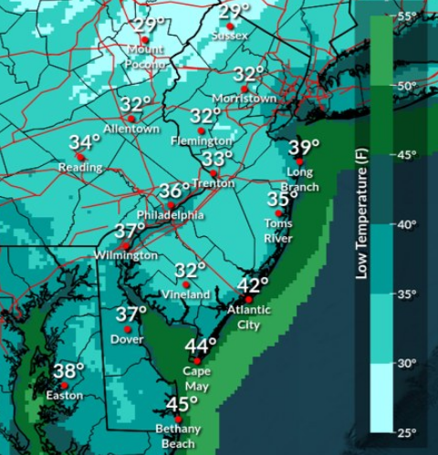 Weekend Weather Alert: Showers and Gusty Winds Expected in NJ ...