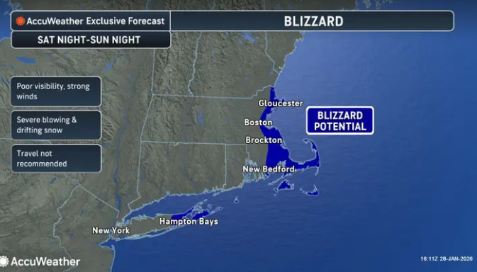 Powerful Weekend Storm Set to Bring 50 mph Winds and Flooding to New ...