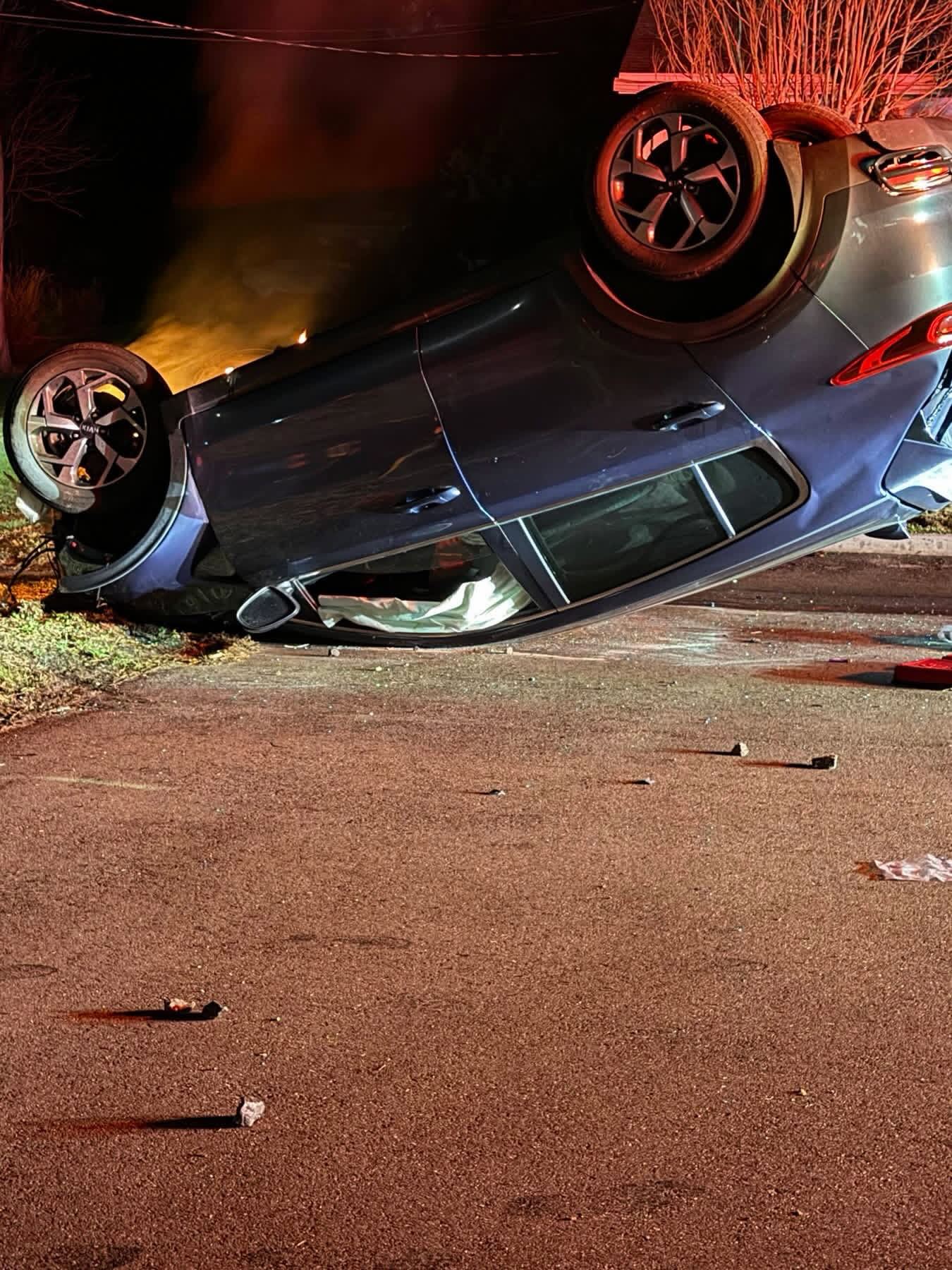 Stolen Car Jumps Railroad Tracks and Flips During NJ Police Chase ...