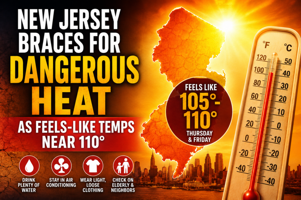 New Jersey Braces For Dangerous Heat As Feels-Like Temps Near 110 ...