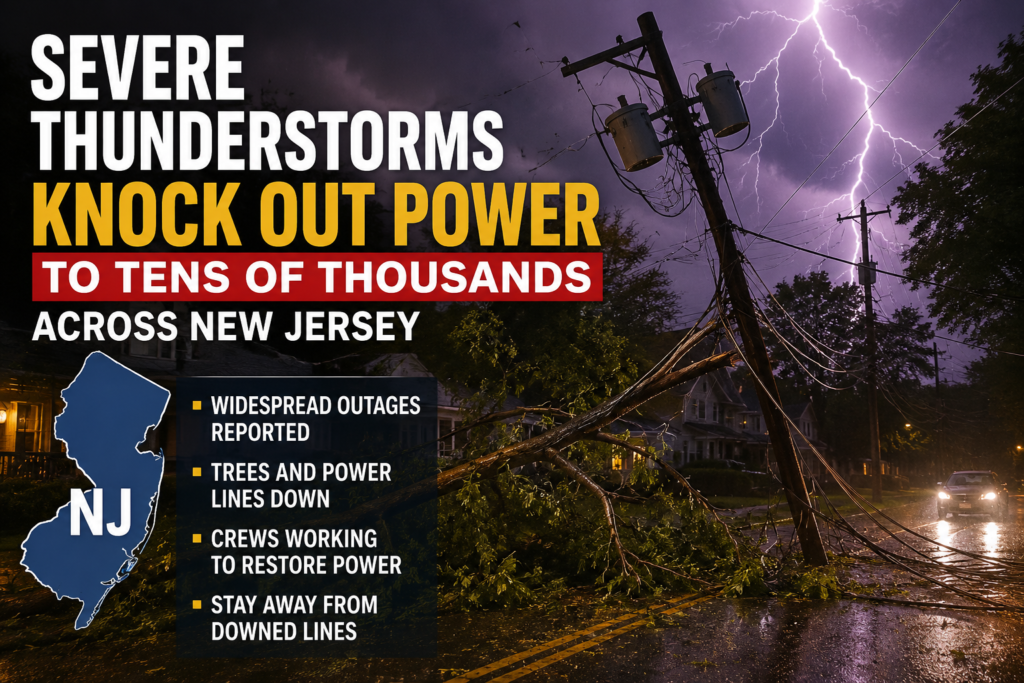 Severe Thunderstorms Knock Out Power to Tens of Thousands Across New ...