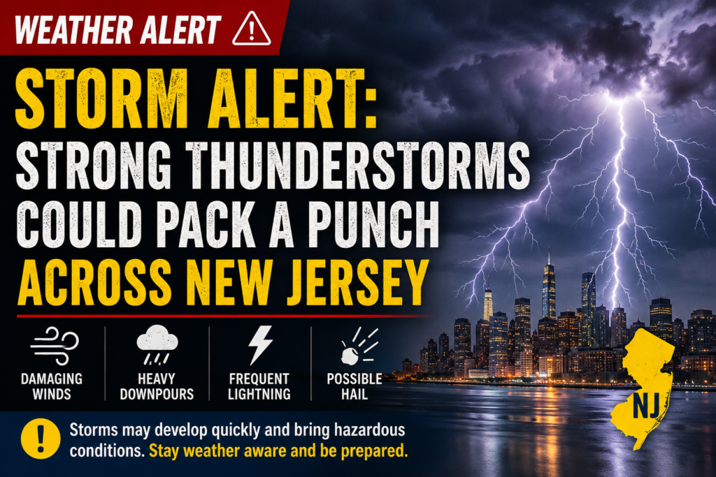 Storm Alert: Strong Thunderstorms Could Pack a Punch Across New Jersey ...