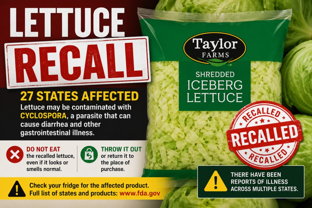 Check Your Fridge: Lettuce Recalled in NJ Due to Parasite Contamination